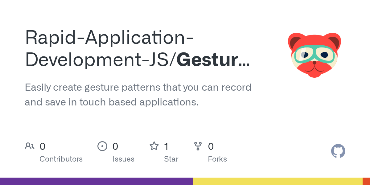 GitHub RapidApplicationDevelopmentJS/GestureRecorder Easily