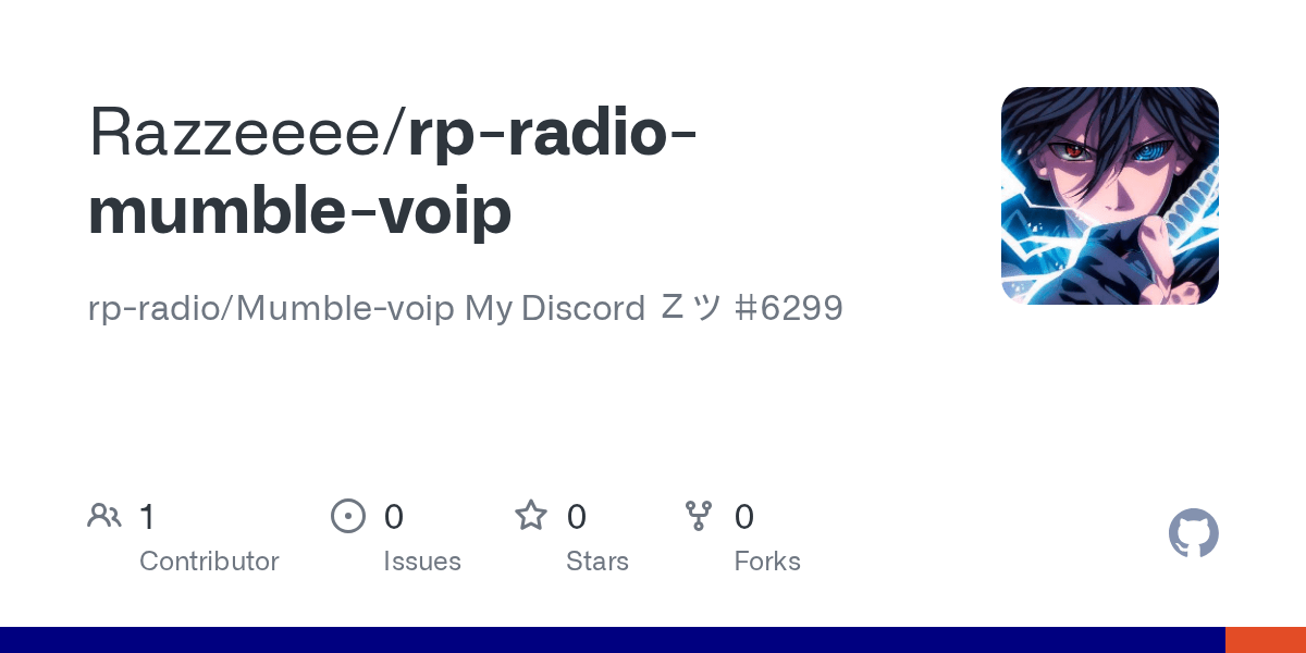 GitHub Razzeeee/rpradiomumblevoip rpradio/Mumblevoip My Discord