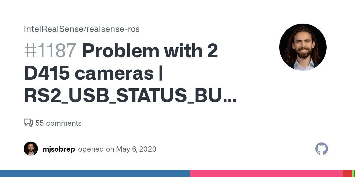 Problem with 2 D415 cameras RS2_USB_STATUS_BUSY Not detected after