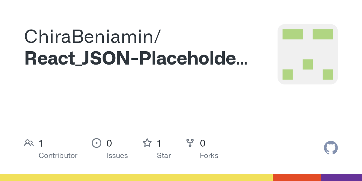 GitHub ChiraBeniamin/React_JSONPlaceholderAPIApp