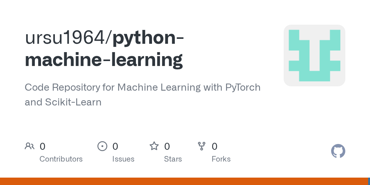 GitHub ursu1964/pythonmachinelearning Code Repository for Machine
