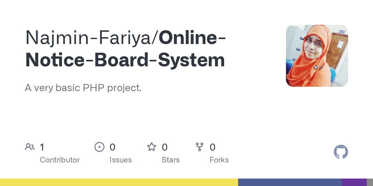 GitHub A very basic PHP