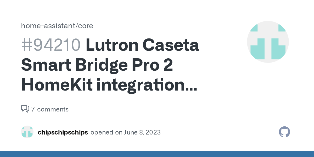 Lutron Caseta Smart Bridge Pro 2 HomeKit integration breaks in 2023.6.0