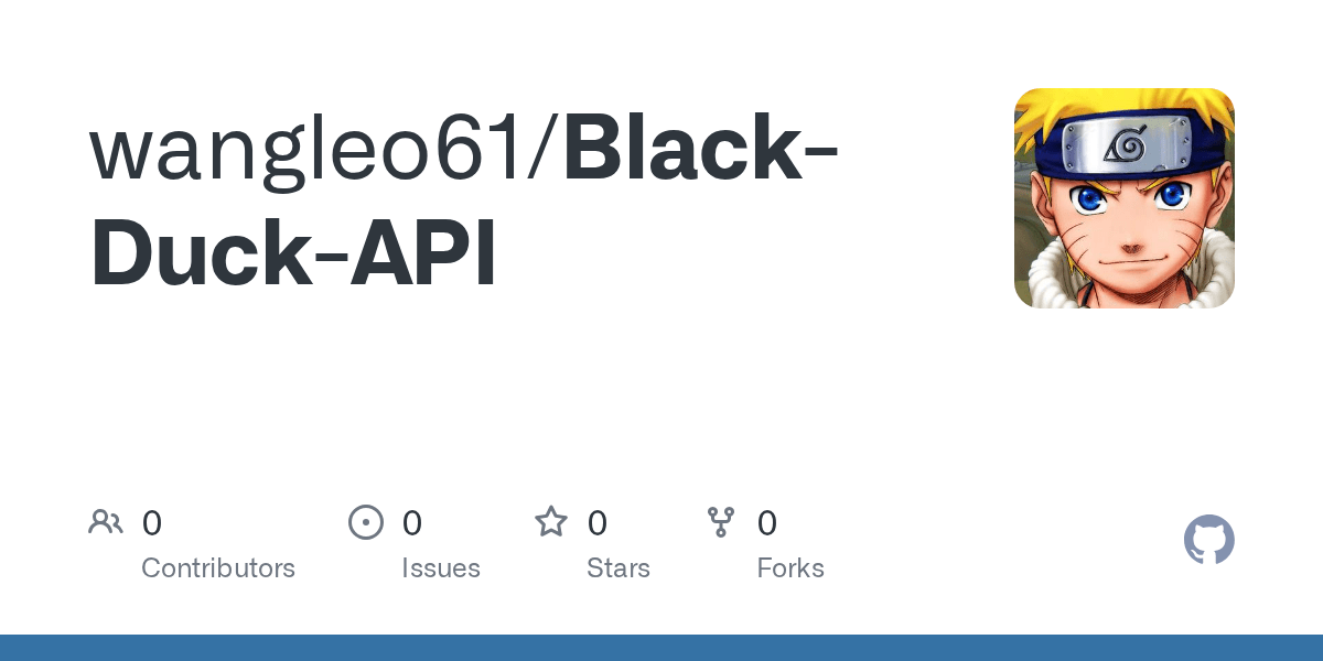 GitHub wangleo61/BlackDuckAPI