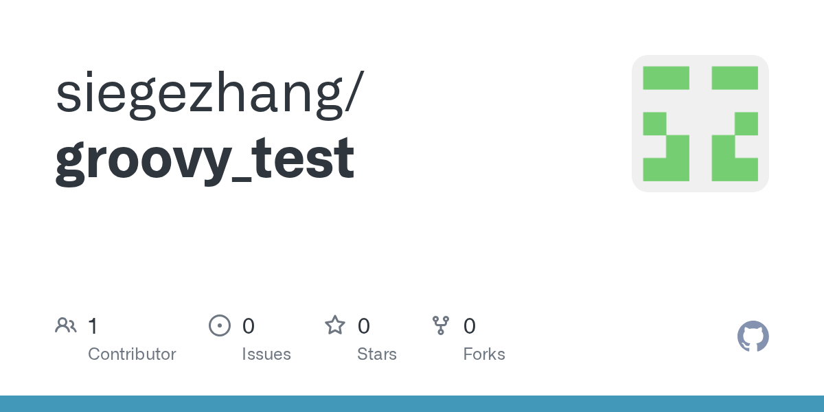 GitHub siegezhang/groovy_test