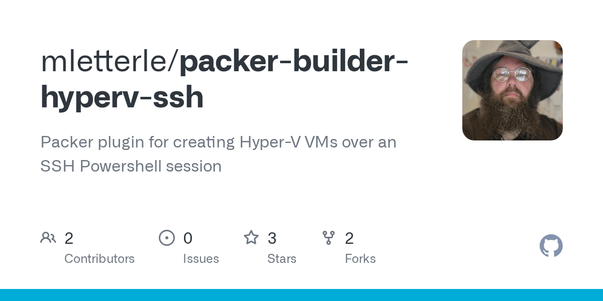 GitHub mletterle/packerbuilderhypervssh Packer plugin for