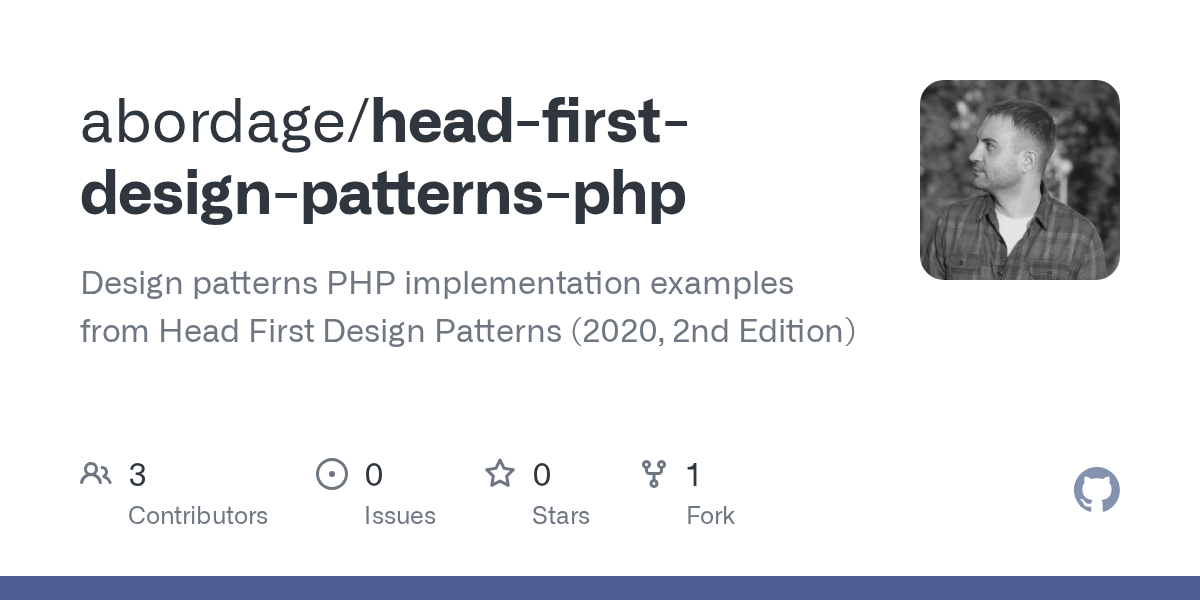 GitHub abordage/headfirstdesignpatternsphp Design patterns PHP