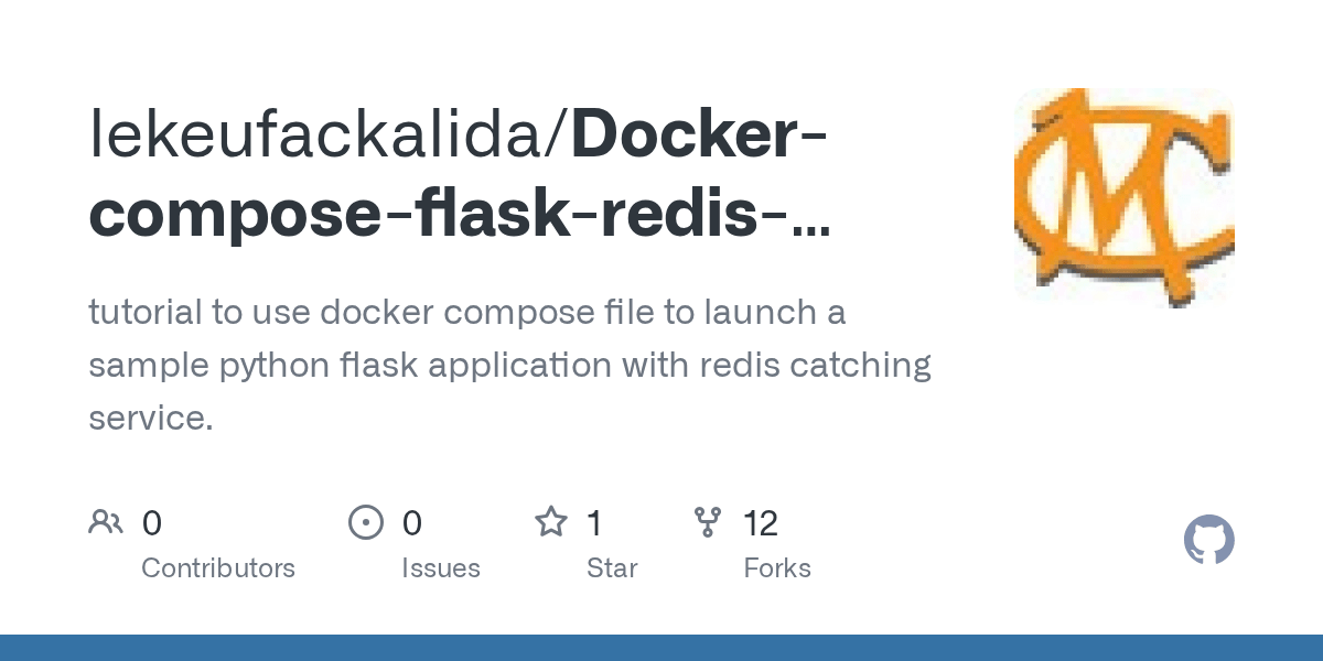 GitHub tutorial to use docker compose file