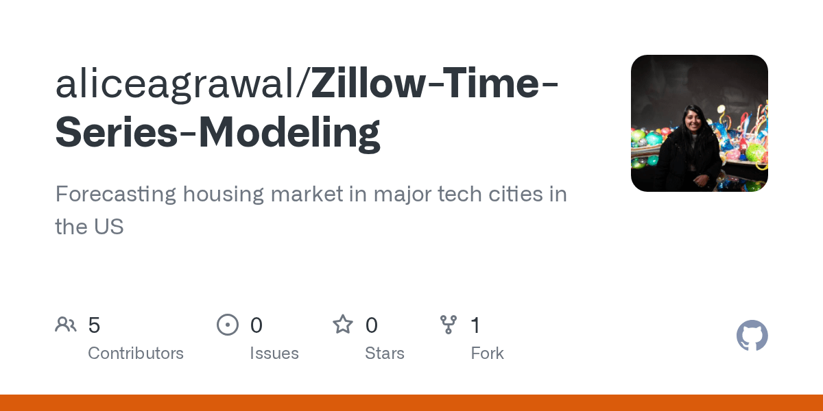 GitHub aliceagrawal/ZillowTimeSeriesModeling Forecasting housing