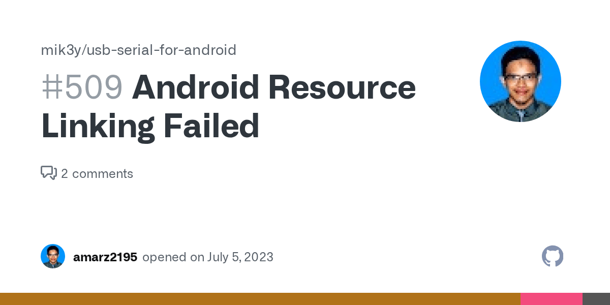 Android Resource Linking Failed · Issue 509 · mik3y/usbserialfor
