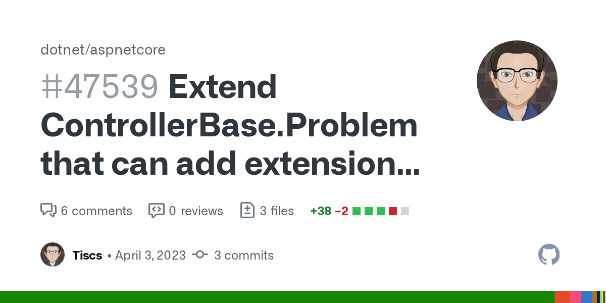 Extend ControllerBase.Problem that can add extensions to ProblemDetails