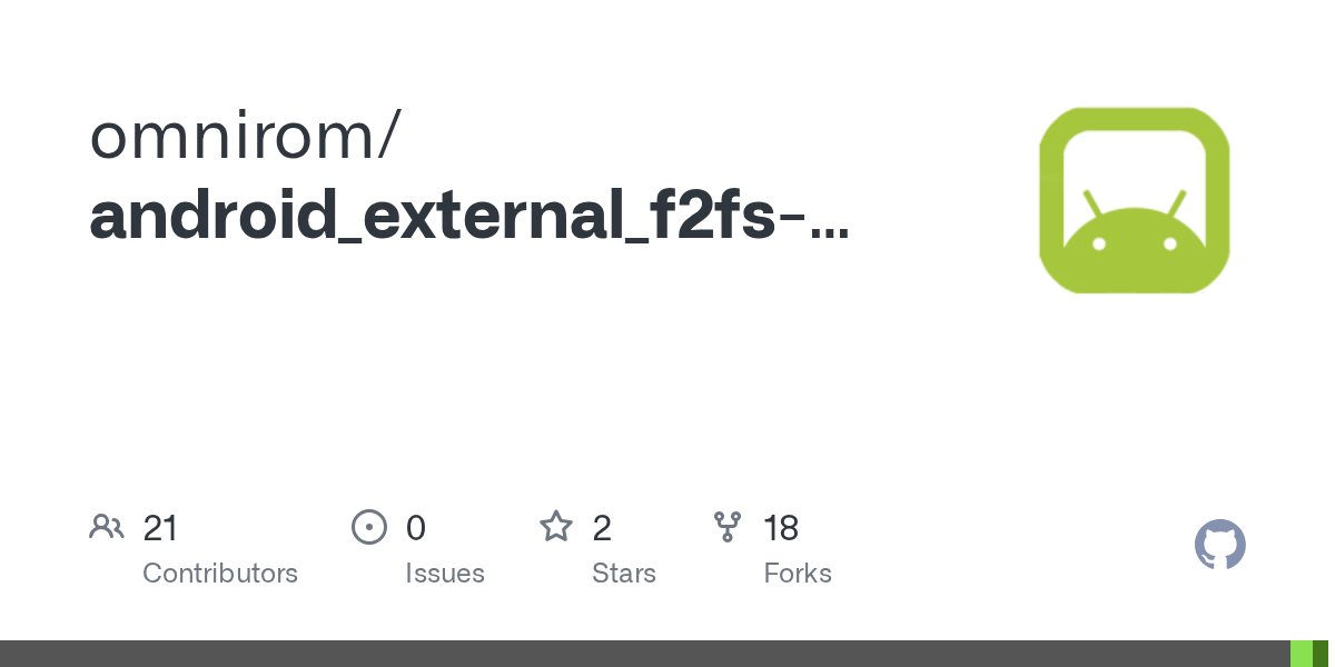 GitHub omnirom/android_external_f2fstools