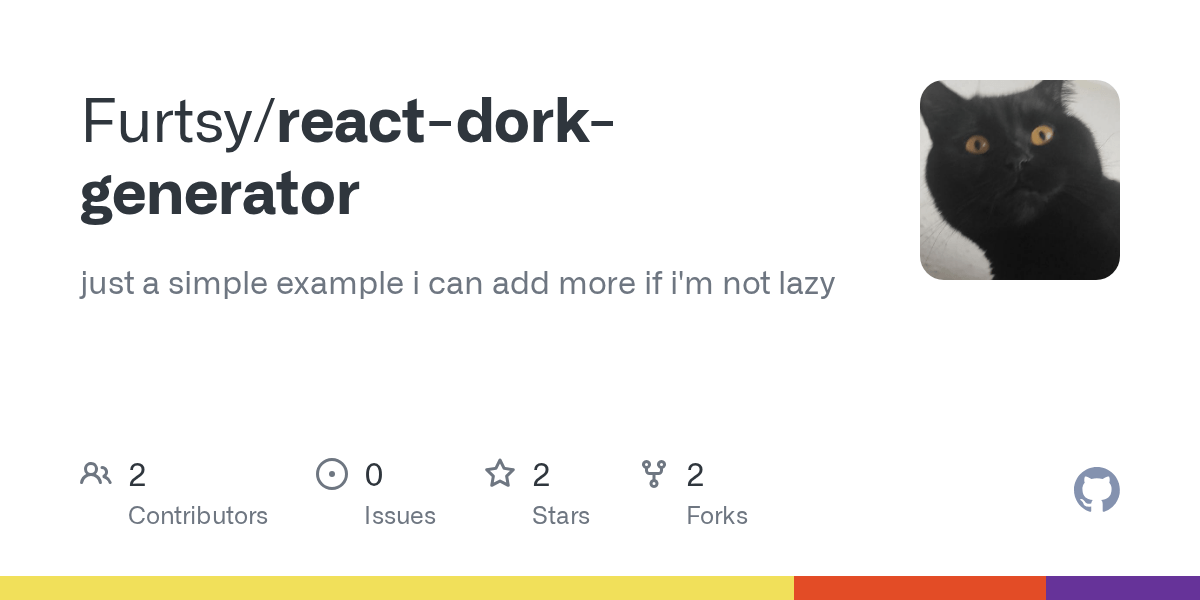 GitHub Furtsy/reactdorkgenerator just a simple example i can add