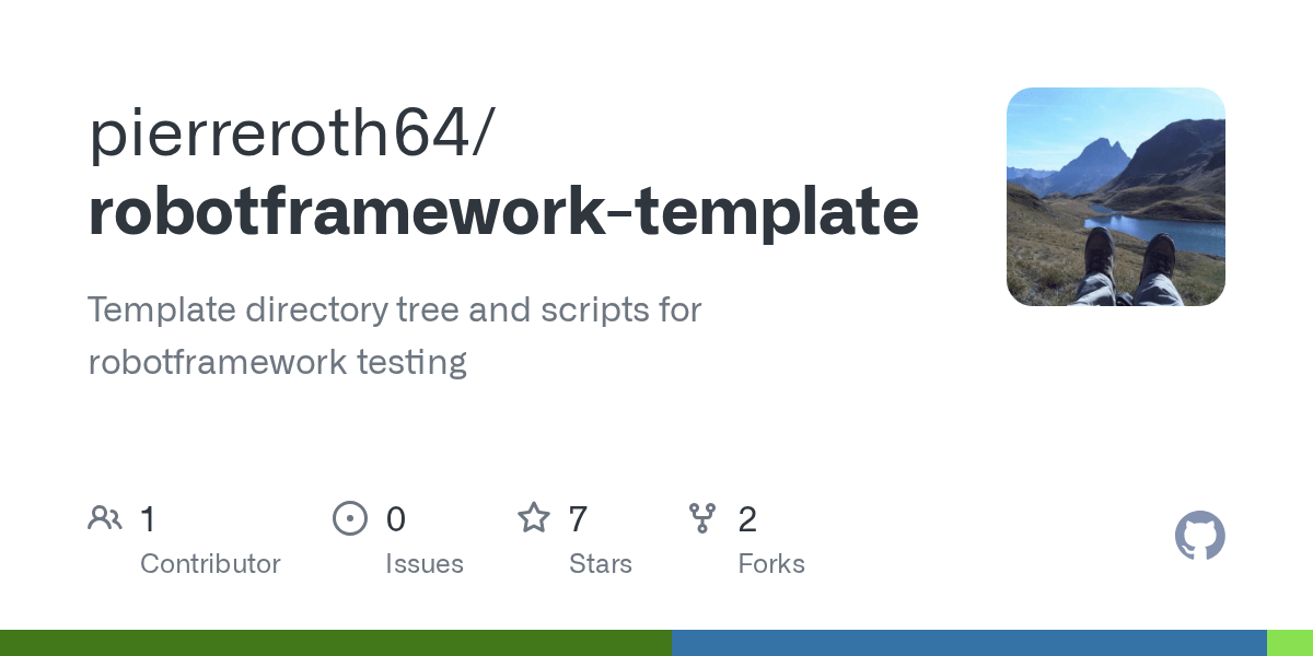 GitHub pierreroth64/robotframeworktemplate Template directory tree