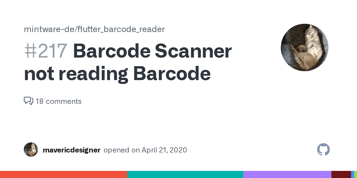Barcode Scanner not reading Barcode · Issue 217 · mintwarede/flutter