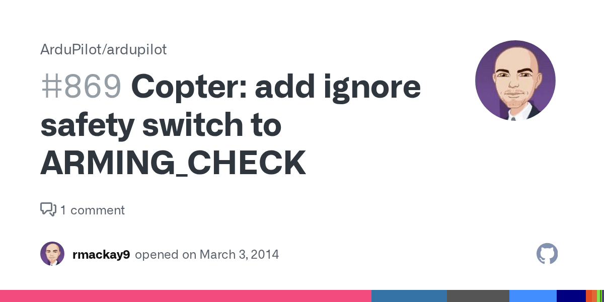 Copter add ignore safety switch to ARMING_CHECK · Issue 869