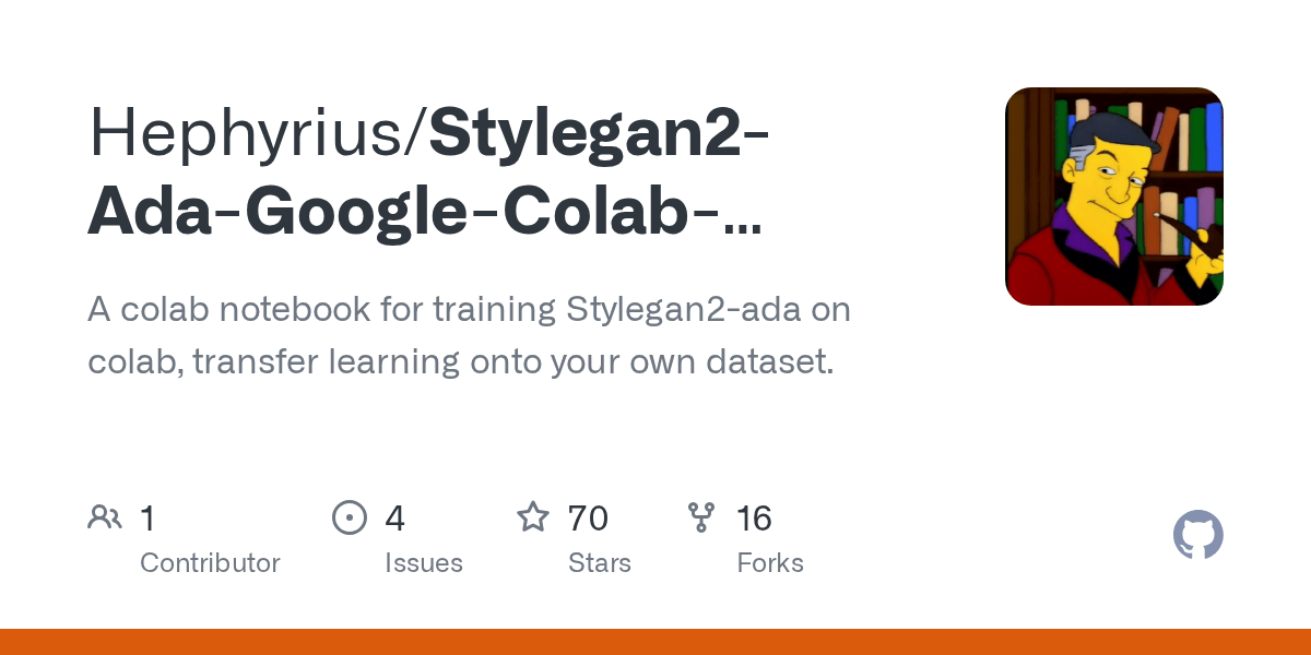GitHub Hephyrius/Stylegan2AdaGoogleColabStarterNotebook A colab