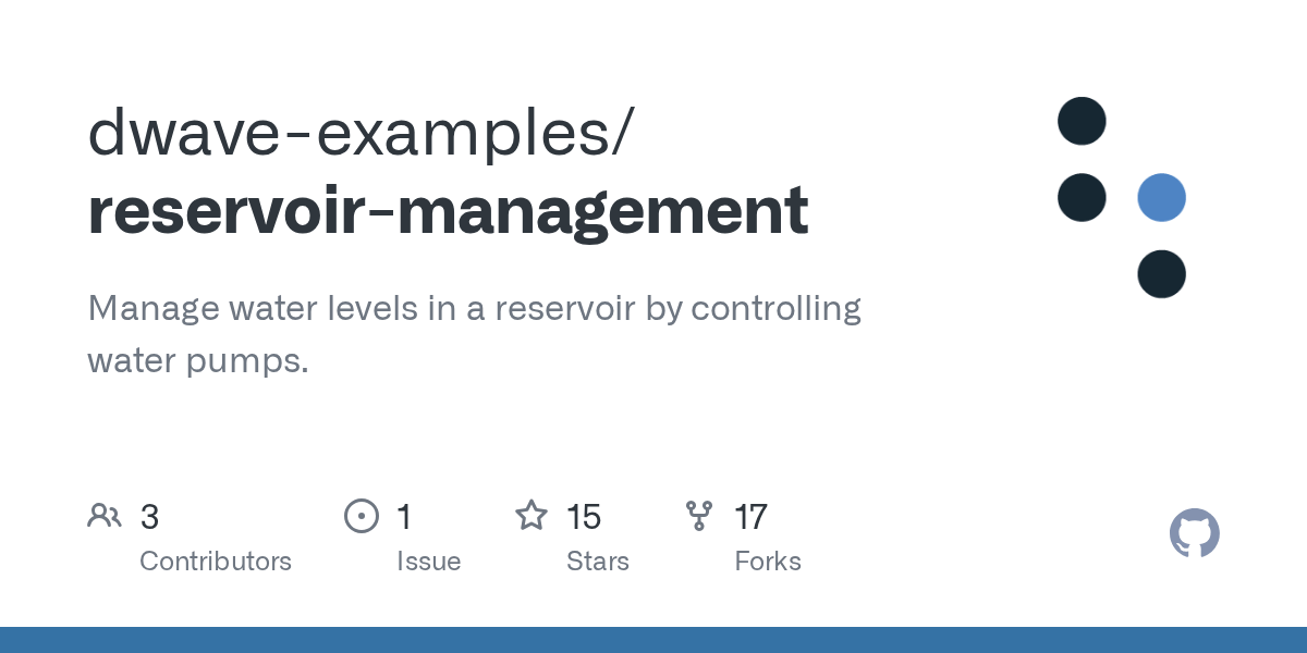 reservoirmanagement/demo.py at main · dwaveexamples/reservoir