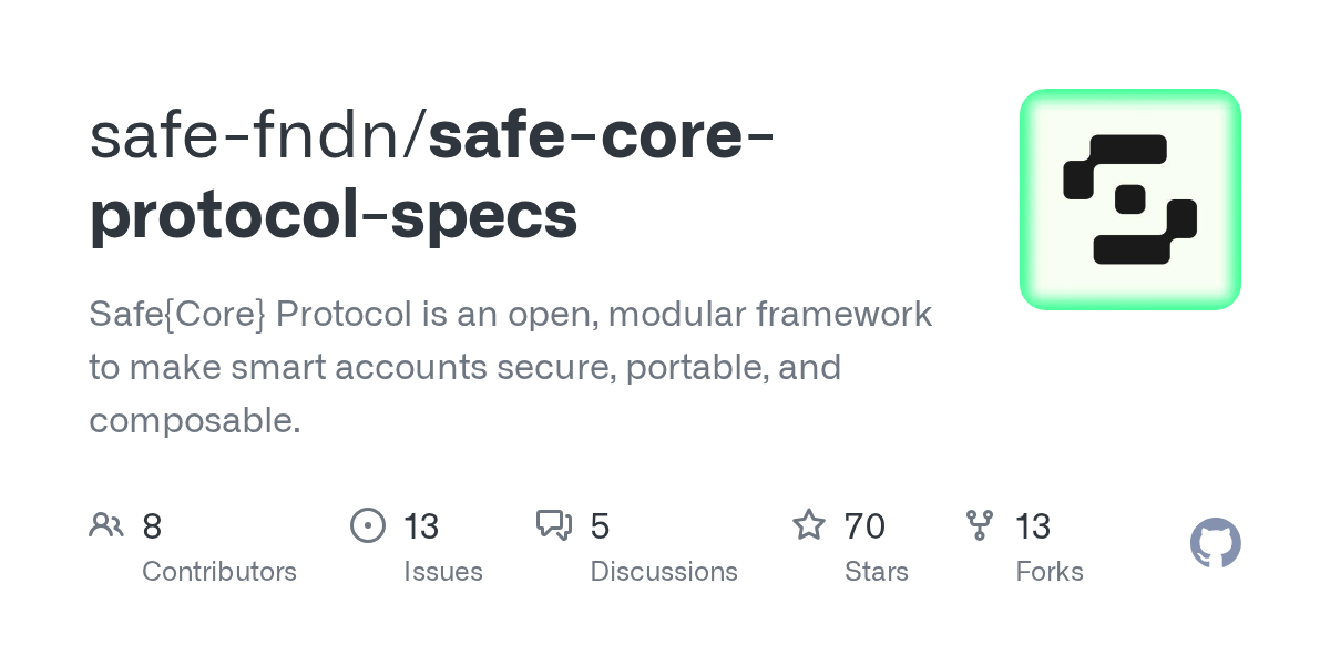 GitHub safeglobal/safecoreprotocolspecs Safe{Core} Protocol is
