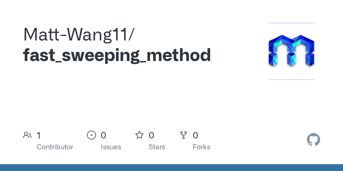 GitHub MattWang11/fast_sweeping_method