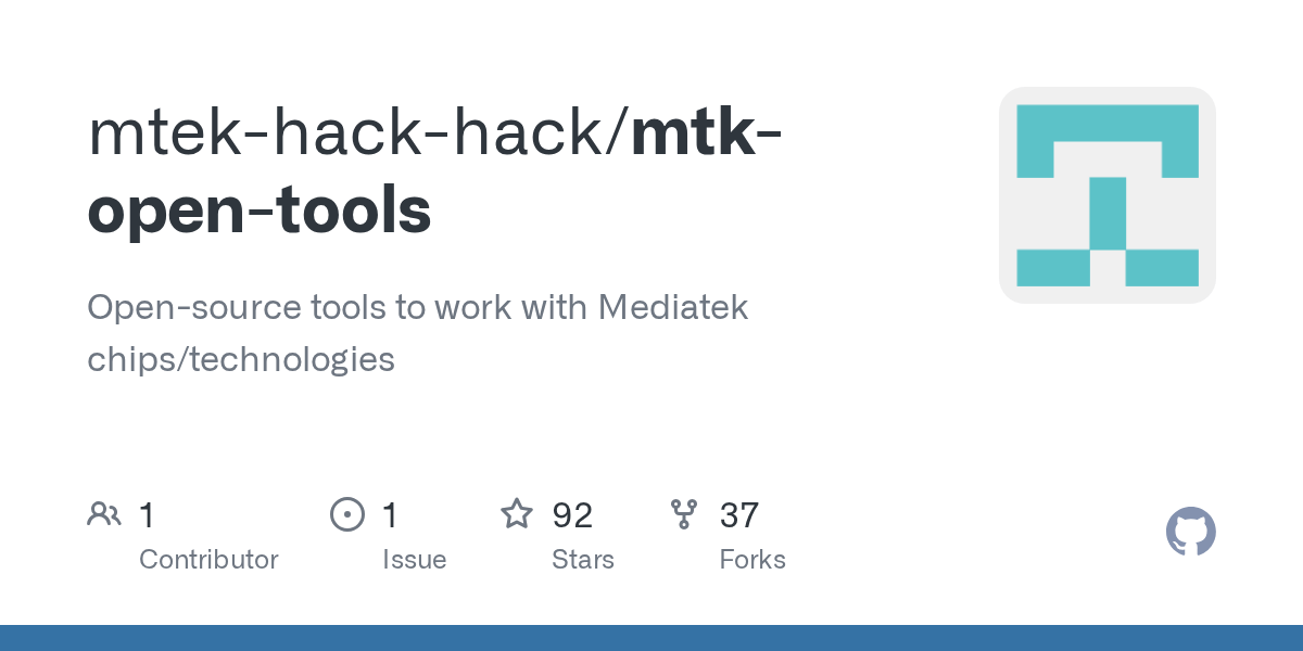 GitHub mtekhackhack/mtkopentools Opensource tools to work with