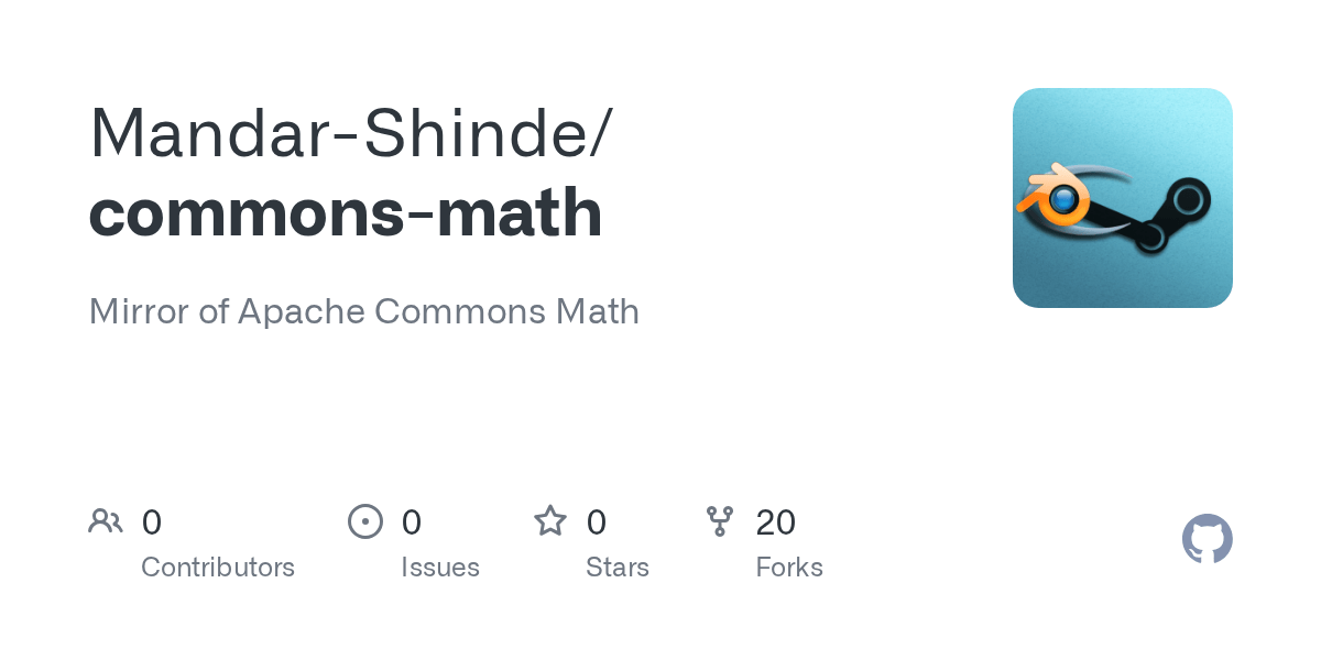 GitHub Mirror of Apache Commons Math