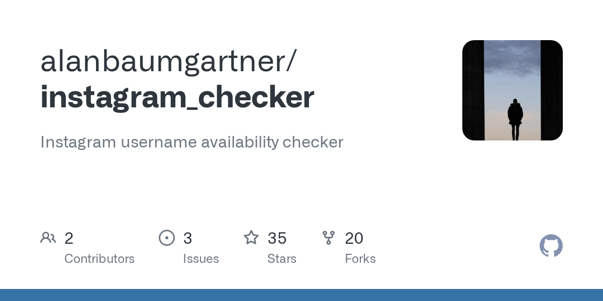 GitHub alanbaumgartner/instagram_checker Instagram username