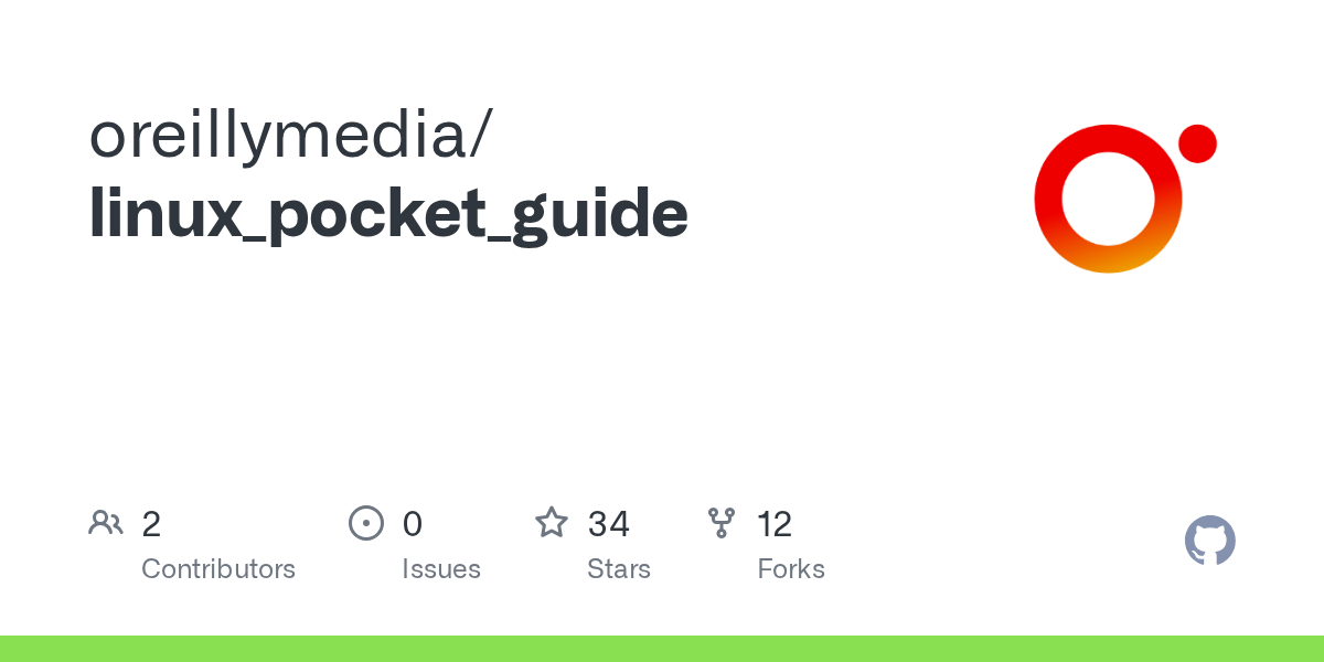 GitHub oreillymedia/linux_pocket_guide