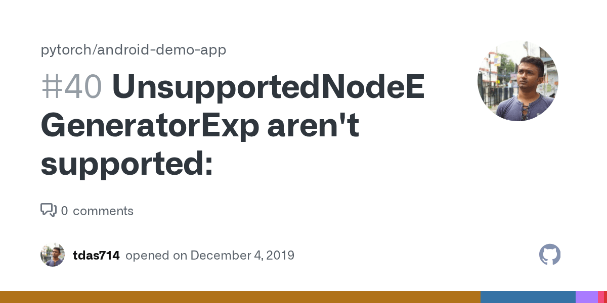UnsupportedNodeError GeneratorExp aren't supported · Issue 40