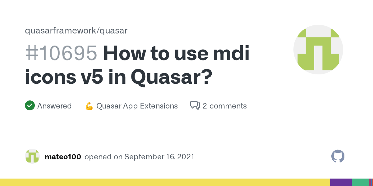 How to use mdi icons v5 in Quasar? · quasarframework quasar