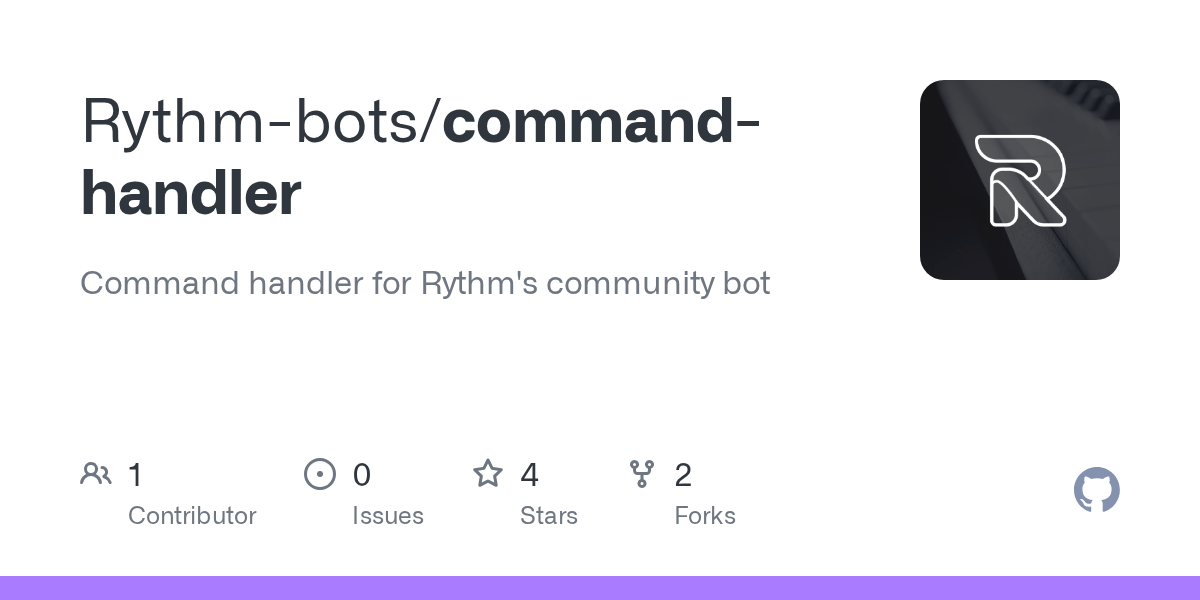 GitHub Command handler for Rythm's