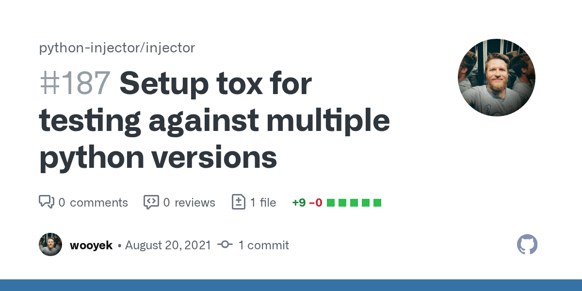 Setup tox for testing against multiple python versions by wooyek · Pull