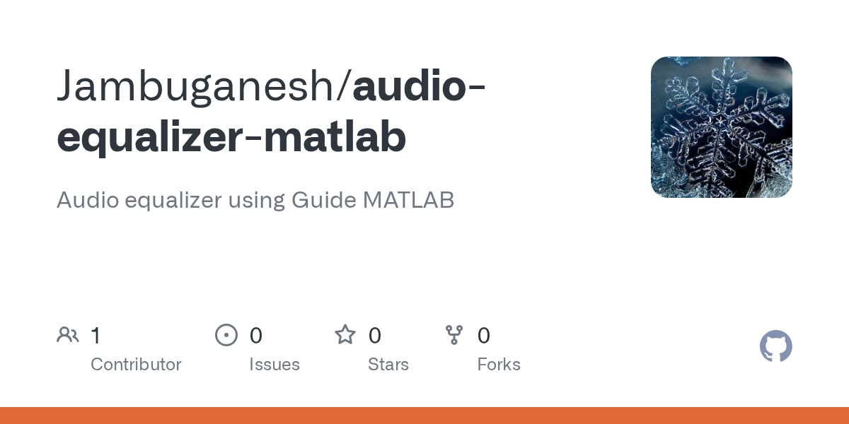 GitHub Jambuganesh/audioequalizermatlab Audio equalizer using