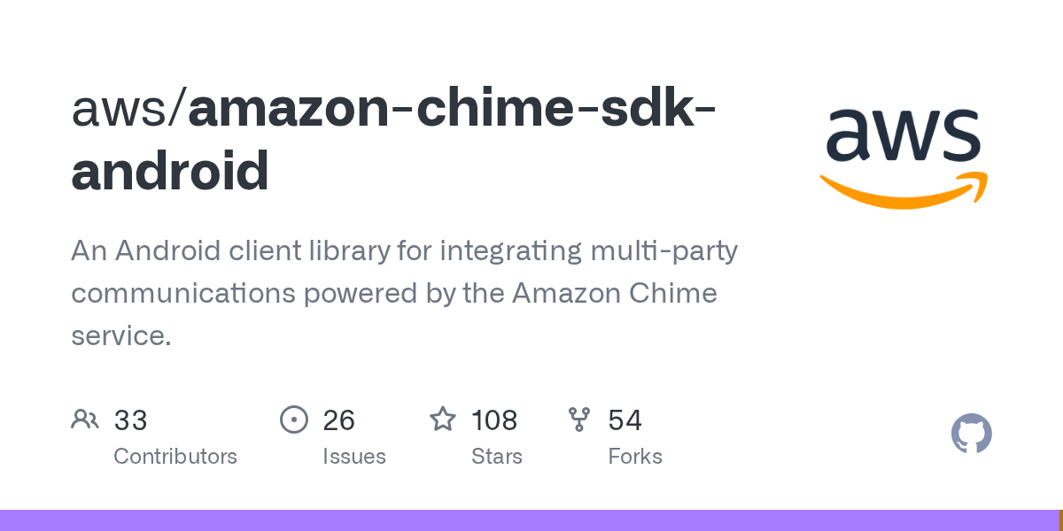 GitHub aws/amazonchimesdkandroid An Android client library for