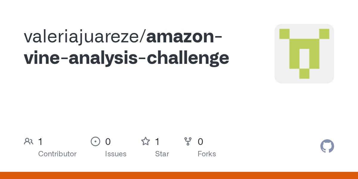 GitHub valeriajuareze/amazonvineanalysischallenge