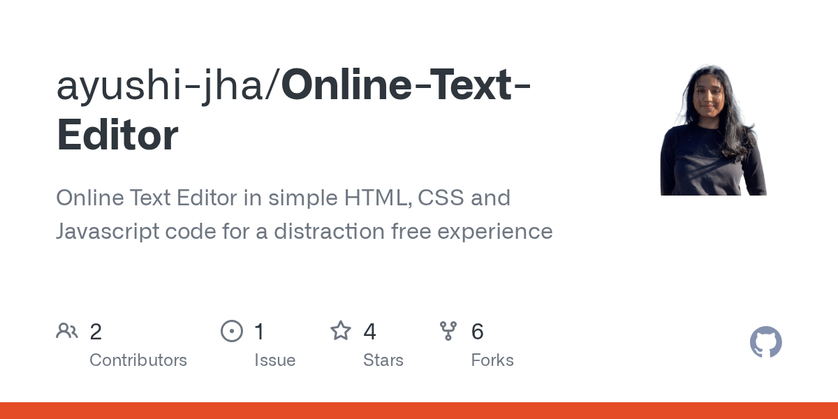 GitHub Online Text Editor in simple