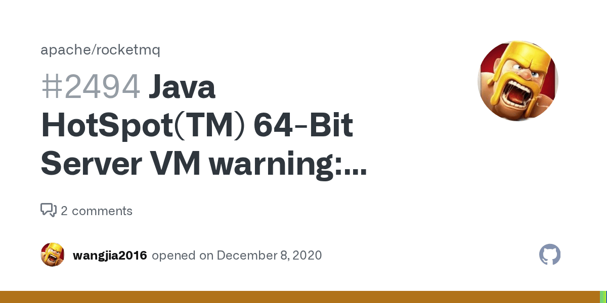 Java HotSpot(TM) 64Bit Server VM warning Using the DefNew young