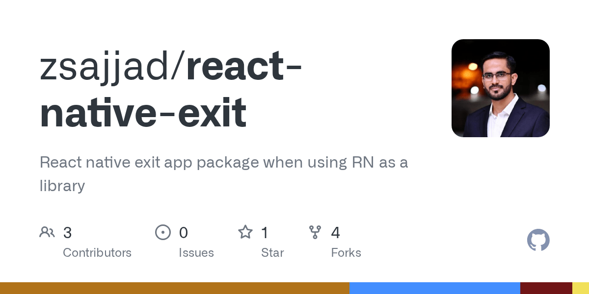 GitHub zsajjad/reactnativeexit React native exit app package when