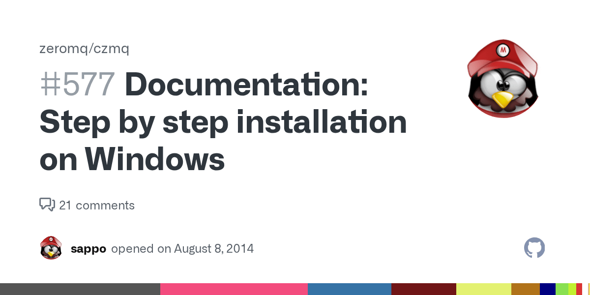 Documentation Step by step installation on Windows · Issue 577 · zeromq/czmq · GitHub