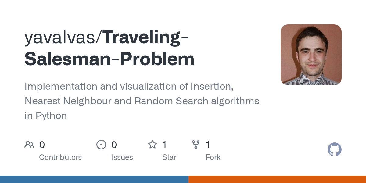 GitHub yavalvas/TravelingSalesmanProblem Implementation and