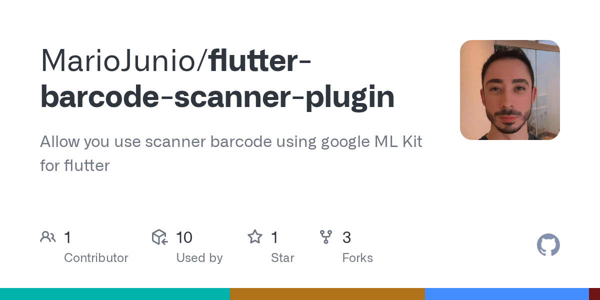 GitHub MarioJunio/flutterbarcodescannerplugin Allow you use