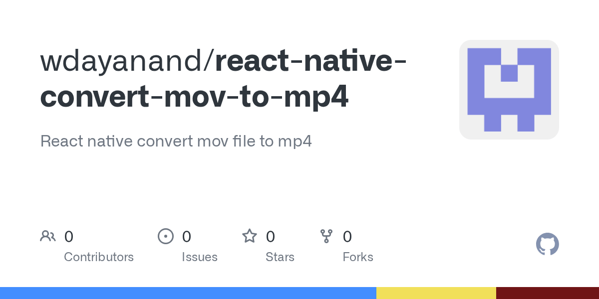 GitHub wdayanand/reactnativeconvertmovtomp4 React native