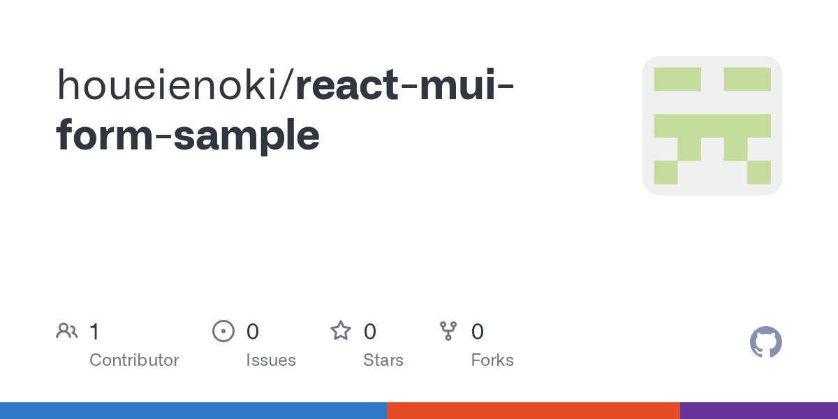 GitHub houeienoki/reactmuiformsample