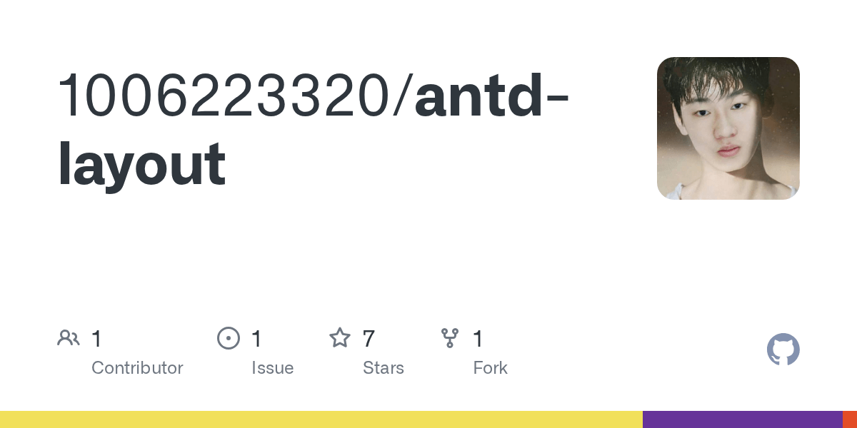 GitHub 1006223320/antdlayout