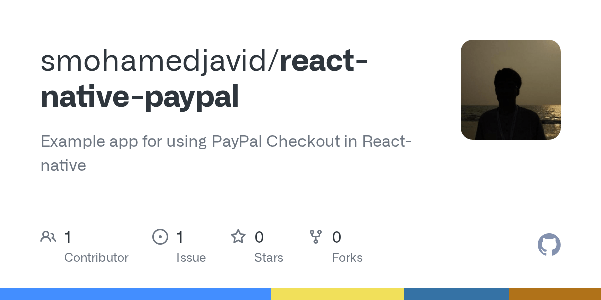 GitHub smohamedjavid/reactnativepaypal Example app for using