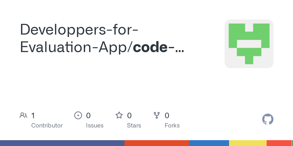 GitHub DeveloppersforEvaluationApp/codelearnBox