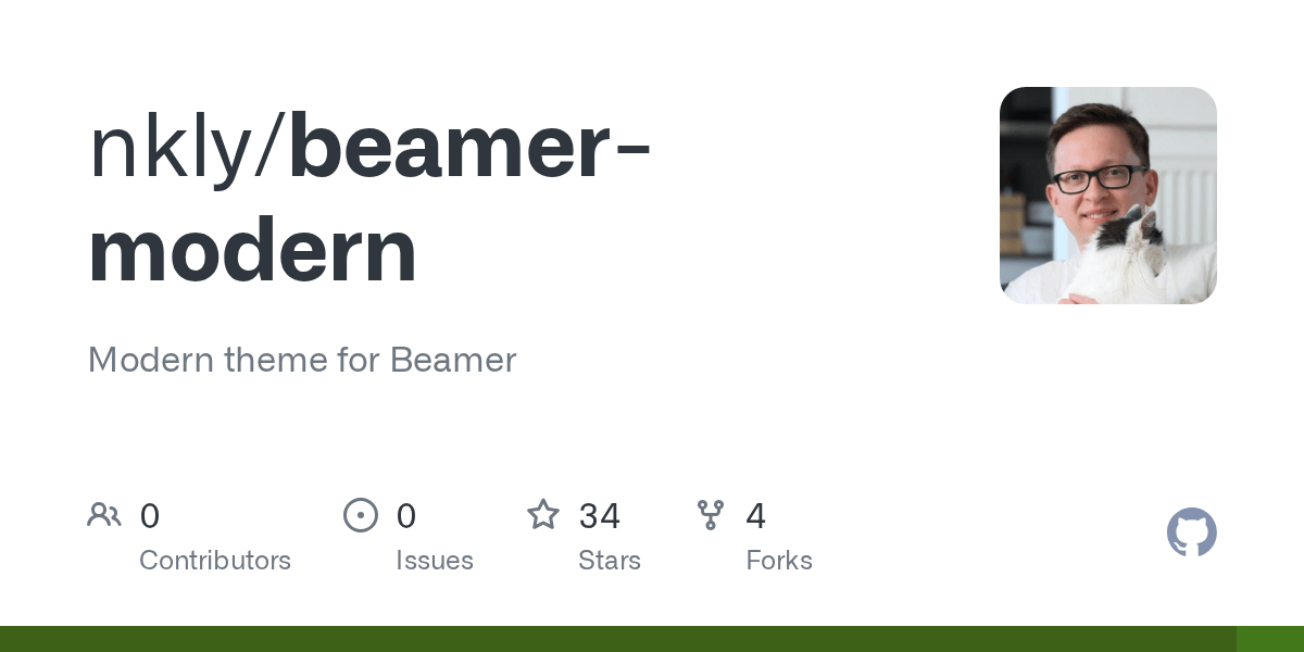 beamermodern/presentation.pdf at master · nkly/beamermodern · GitHub