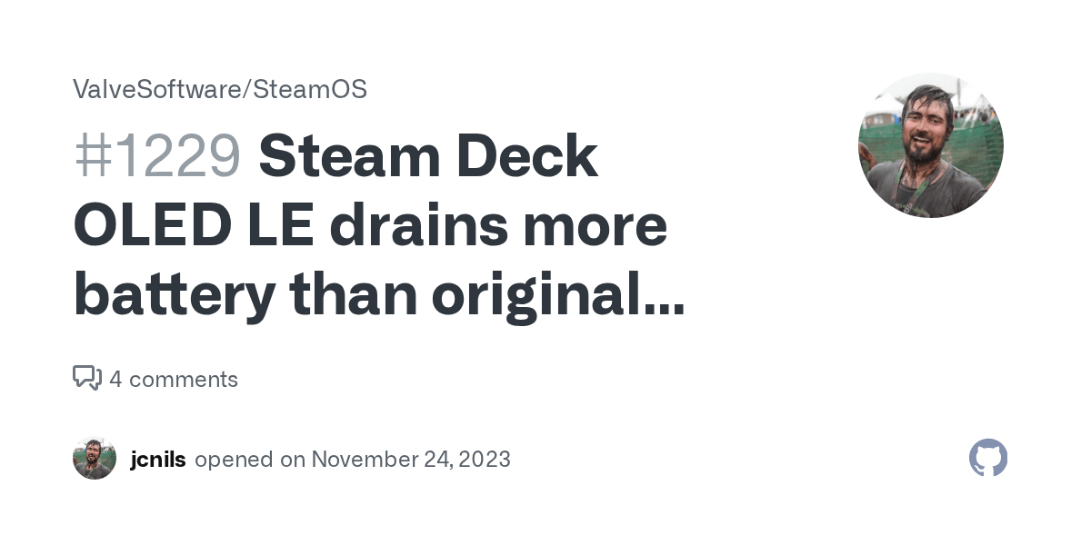 Steam Deck OLED LE drains more battery than original Steam Deck 512