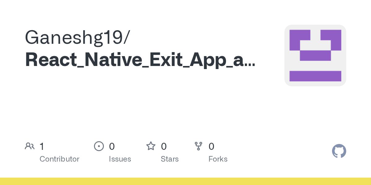 GitHub Ganeshg19/React_Native_Exit_App_and_Logout_Modal