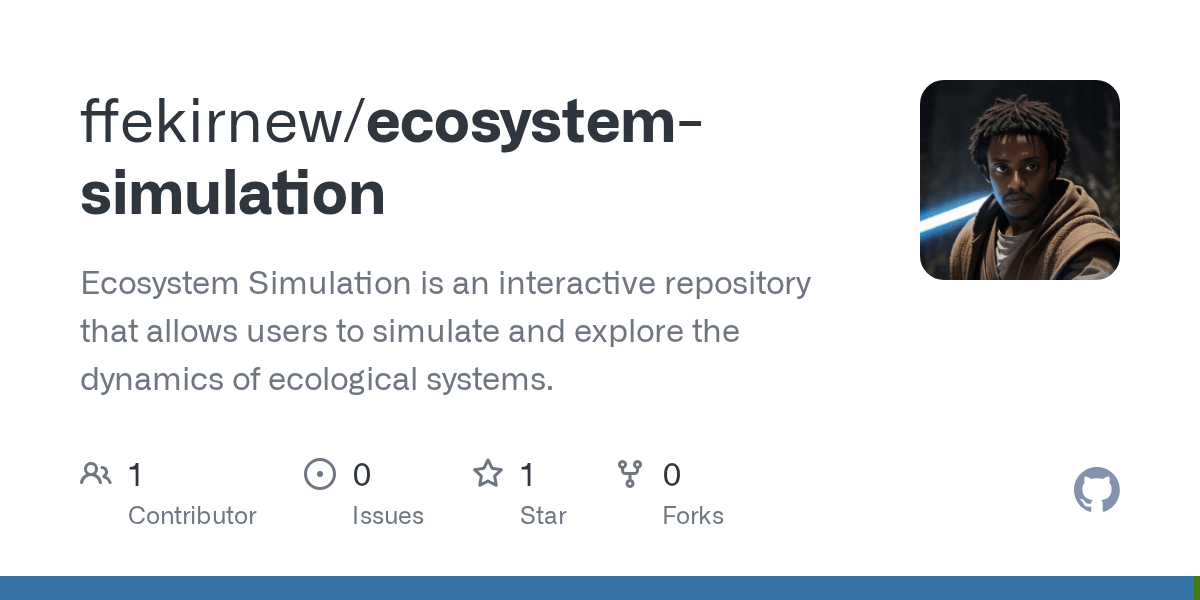 GitHub ffekirnew/ecosystemsimulation Ecosystem Simulation is an interactive repository that